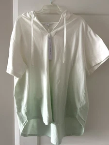 Jane & Delancey Hooded Short Sleeve Long Sweatshirt Hoodie Size XL NEW NWT - Picture 1 of 2