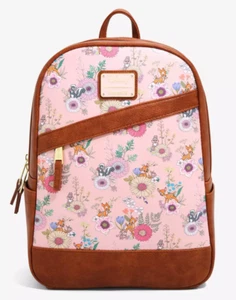 Disney Loungefly Bambi Mini Backpack Thumper Flower Pink Floral NEW - Picture 1 of 4