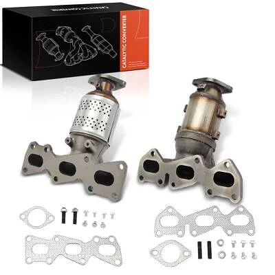 2x Convertidor catalítico con colector de escape integrado para Hyundai Azera delantero Foto 1 de 4