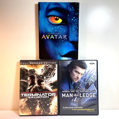 AVATAR / TERMINATOR SALVATION / MAN ON A LEDGE (DVD) Sam Worthington - Action - Image 1 of 4