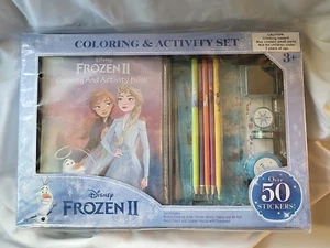 Disney Frozen II Coloring And Activity Set Disney Movie Club Over 50 Stickers - Picture 1 of 2