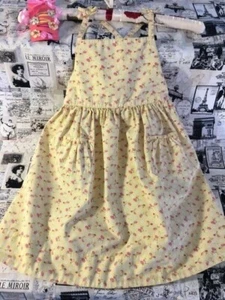 Vtg Gymboree 2004 Strawberry Patch yellow sun dress hair clips 6 lot set bundle - Picture 1 of 6