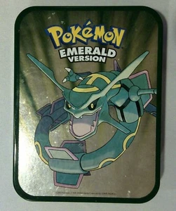 Pokemon Esmeralda Rayquaza Coleccionista Estaño con Identificación VIP Tarjeta - Imagen 1 de 7