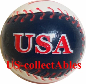 Team USA Red White Blue BASEBALL SOFTBALL Key Chain Sports Souvenir Collectibles - Picture 1 of 3