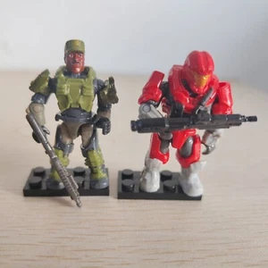 HALO Mega Construx UNSC Sergeant Johnson & Red Spartan JFO Mini Figure - Picture 1 of 4