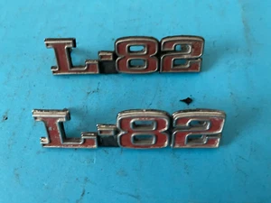 1975-1979 Corvette L-82 Emblem PAIR USED GM 372370 - Picture 1 of 1
