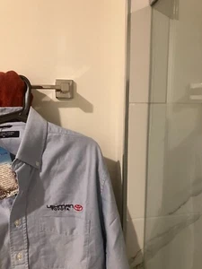 Toyota Lehman men's long  sleeve button down pima oxford Shirt  Medium  NWT NEW - Picture 1 of 2