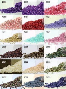 Miyuki Round Rocailles 11/0 Seed Beads - 40grs Bag Various colors - PS40 - Picture 1 of 19