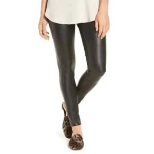 Leggings halógenos para mujer de piel sintética, negros, talla L - Imagen 1 de 10