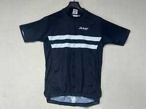 Zoot Black White Cycling jersey Zip Up Shirt Size Men's XXL Short Sleeve - Picture 1 of 7