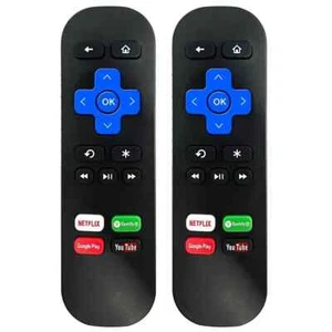 2Pcs Remote Control for ROKU 1 2 3 4 LT HD XD XS Express Premiere 3900RW - Picture 1 of 5