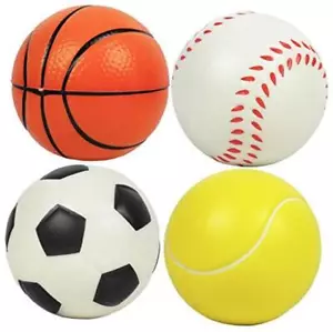 Set of 4 Balls for Toddlers 1-3 Years 4" Soft Soccer Ball for Kids - Picture 1 of 6