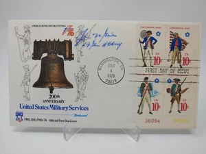 US General James Gavin Signed Envelope Cachet First Day Cover JSA COA - Picture 1 of 2