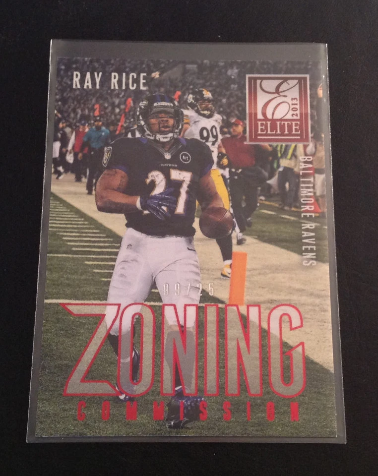 2013 Elite RAY RICE SP #09/25 "Zoning Commission" Red #10 Ravens SSP Panini - Image 1 of 1