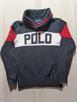 Polo Ralph Lauren Azul Marino Chal Cuello Logo Náutico Suéter Juvenil Talla Mediana 10/12 Foto 1 de 4
