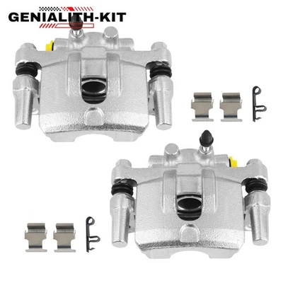 2x Rear Left Right Brake Calipers w/ Bracket Kits for Jeep Patriot 2007-2017 US Foto 1 de 4