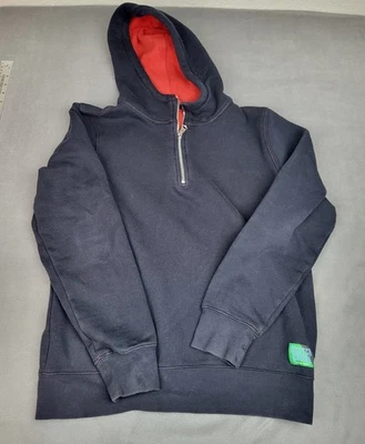 Scotch Soda Amsterdam Sweatshirt Mens Medium Black Quarter Zip Hoodie Midweight - Image 1 of 4