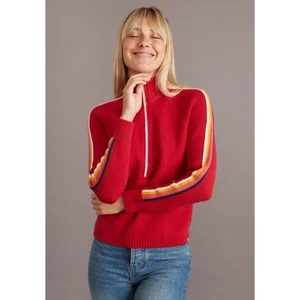 Maglione Marine Layer X Lost & Found Snowbird a righe manica quarto zip taglia M - Foto 1 di 10