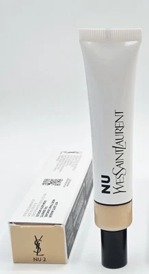 YSL Nu Bare Look Tint  Skin Care Make Up Hybrid # NU 2 - 1 oz. New in Box - Image 1 of 4