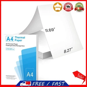 100/200 Sheets Thermal Printing Paper Auto Recognition Official Thermal Paper - Zdjęcie 1 z 18