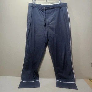 OFFICINE GENERALE LUCIO PANT MEN'S  100% COTTON BLUE  SIDE LINES BLUE W36 L30 - Picture 1 of 18