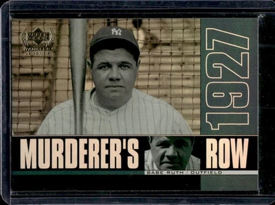 2000 Upper Deck Yankees Legends Babe Ruth Murderer's Row #MR2 Foto 1 de 2