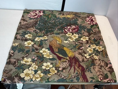 Pottery Barn 24 x 24 lino simulado SHAM/cubierta loros aves botánicas ***RARO**** Foto 1 de 4