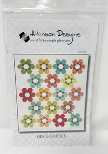 Hexie Garden Quilt Pattern in Three Sizes by Atkinson Designs ATK-172 2013 Terry - Picture 1 of 3