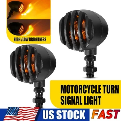 2X Mini LED Indicador de Señales de Giro Ámbar Luz Intermitente Lámpara Universal Foto 1 de 4