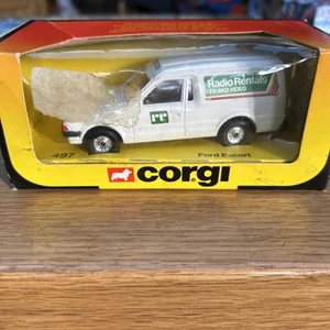 Corgi 497 Ford Escort 55 Van Radio Rentals with Box - Picture 1 of 7