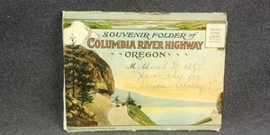 1920er Ordner Postkarte Columbia River Highway Oregon Tunnel 18 Ansichten Antik F11 - Bild 1 von 12