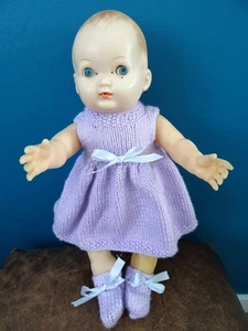 Vintage Hard Plastic/Rubber Baby Doll Made in England Needs Some TLC - Picture 1 of 9
