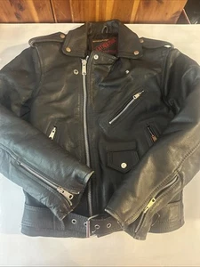 Chaqueta motera de cuero estilo Thrasher - Imagen 1 de 19