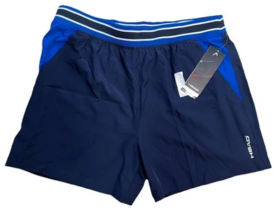 Head Tennis Propel Prime Shorts Men's XL Comfort Stretch Elastic Waist Navy NEW! - Image 1 of 4