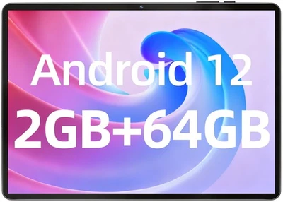SGIN Tablet 10,1 Zoll Android 12 2GB RAM 64GB SSD TF Expand FHD Quad-Core Wi-Fi - Bild 1 von 4