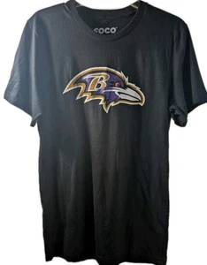 New Men's NFL Football Baltimore Ravens Black T-Shirt Tee Size Medium FOCO - Picture 1 of 4