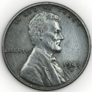 1943 D Lincoln Wheat Cent | Steel WWII Penny | Tested | Private Collection - Picture 1 of 10
