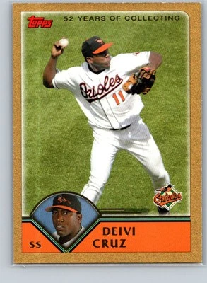 2003 Topps Traded & Rookies #T68 Deivi Cruz Gold #/2003 - Image 1 of 2