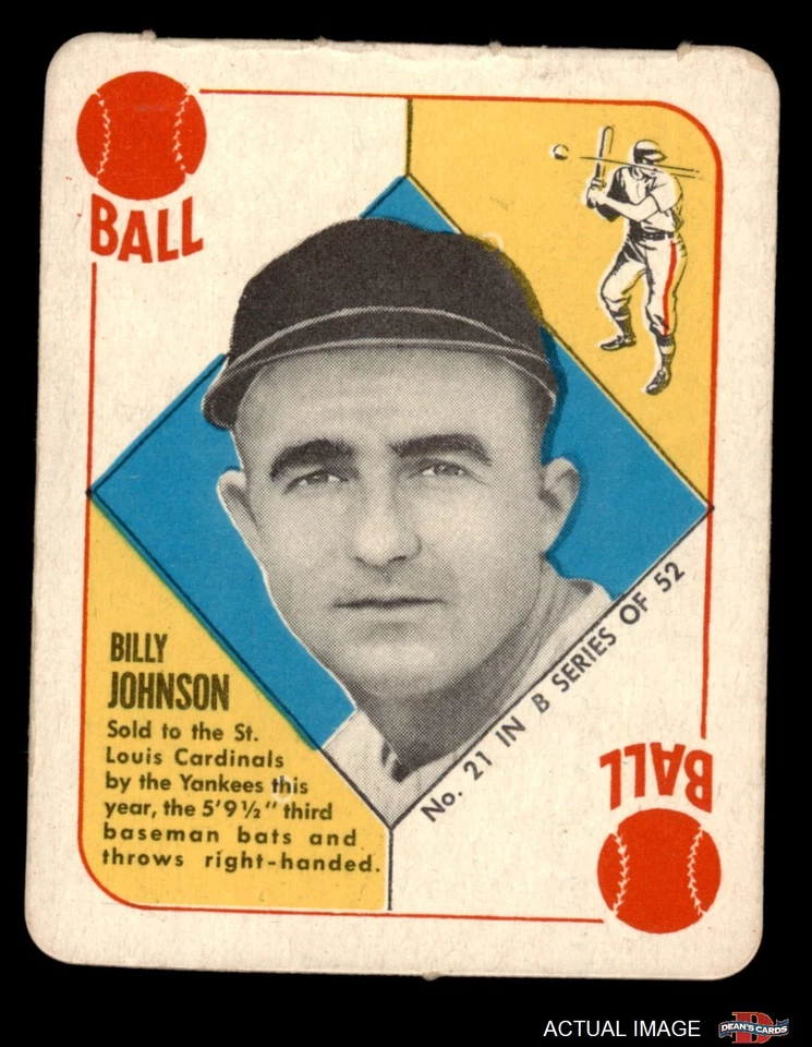 1951 Topps Blue Back #21 Billy Johnson     Cardinals 7 - NM - Image 1 of 1