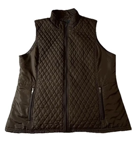Relativity Damen Steppweste Full Zip ärmellos dunkelbraun XL - Bild 1 von 17