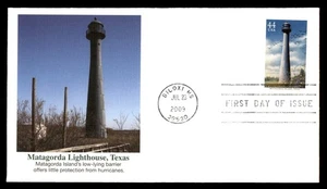 Mayfairstamps US FDC 2009 Lighthouse Matagorda Island TX First Day Cover aau_011 - Picture 1 of 2