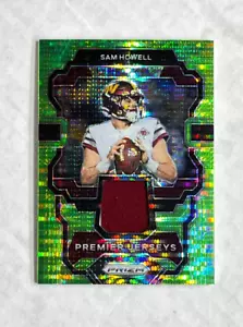 SAM HOWELL 2023 Panini Prizm Premier GREEN PULSAR PRIZM SP GU JERSEY! HUGE SALE! - Picture 1 of 1