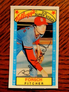 BOB FORSCH 1979 KELLOGG'S 3-D SUPER STARS CARD #38 CARDINALS STAR LEGEND - Picture 1 of 1