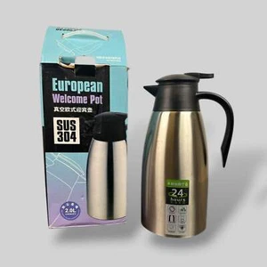 Thermal Coffee Carafe | 2L Insulated Stainless Steel Beverage Dispenser - Picture 1 of 1