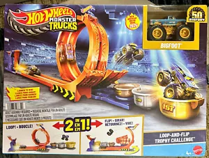 Hot Wheels 2025 Loop-And-Flip Trophy Challenge Play Set #JBX64 Scala 1:64 - Foto 1 di 2