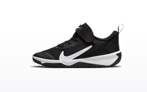 Nike Omni Multi-Court Low Black White (PS) Preschool Running Shoe DM9026-002 - Picture 1 of 5