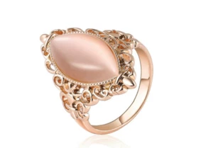 Filligree Alloy Teardrop Ring Gr. N Geschenk verpackt - Bild 1 von 2
