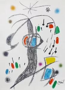 Joan Miro Maravillas acrosticas 19 signed limited to 1500 LITHOGRAPH 1975 - Picture 1 of 3