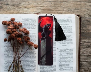 Aluminium Bookmark - Gothic, Tassel Bookmark, Page Saver - Imagen 1 de 8