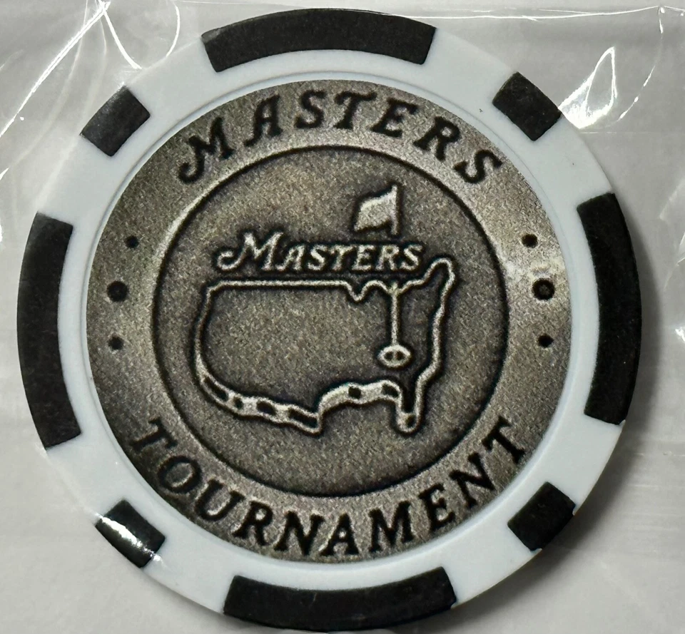 SPORTZCOLLECTABLES.COM Masters Tournament - Clay Poker Chip - Golf Ball Marker